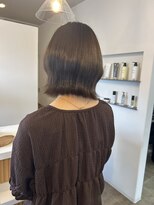 クララジャパン ナベシマ(CLALA JAPAN Nabeshima)&nbsp;ボブ　ミルクティーベージュ　艶髪　髪質改善カラー　ショート
