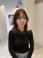ローレンジウ(LOREN JU)&nbsp;着物ヘア/ダークアッシュ/ミディアムレイヤーカット/名古屋名駅