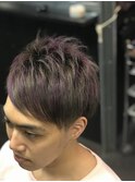 シルバーアッシュ パープルメッシュ
