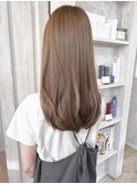 福山市美容室Caary 艶髪 サラサラマロンベージュ