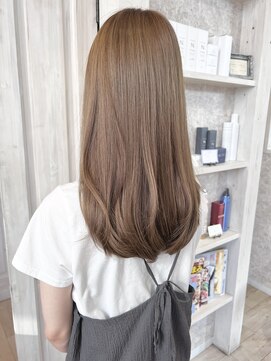 キャアリー(Caary) 福山市美容室Caary 艶髪 サラサラマロンベージュ