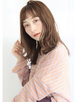 アルベロ(albero)&nbsp;フレンチガーリーパーマ×眉上バング20代30代40代
