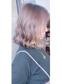 【イヤリングカラー】【ベージュ】【波ウェーブ】【ボブ】