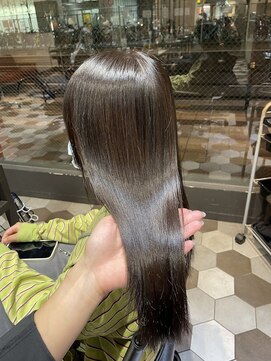 シェノン 梅田(CHAINON) 髪質改善×酸性縮毛矯正×グレージュカラー