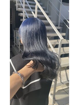 アソビセカンド 原宿(ASOBI 2nd) ロング/ネイビーブルー