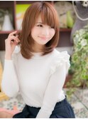 大人かわいい斜めバング小顔ショコラアッシュc5志木20代30代40代