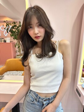 ボタン シブヤ(VOTAN SHIBUYA) 韓国ヘア/くびれヘア/前髪あり/シースルーバング