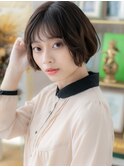 くすみカラーくせ毛風前下がりマッシュボブc3志木20代30代40代