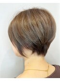 ショート×デザインハイライト白髪ぼかし×BYKARTE 5step TR