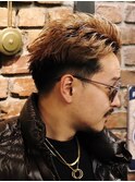 ツーブロック束感ショート