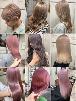 ネロ ヘアデザイン(Nero hair design)の写真/ブリーチを使ったデザインカラー、ハイトーンでトレンドスタイルを提案する《Nero》だけのダブルカラー