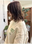 コテ巻き風パーマ/ミディアムヘア/ボブパーマ