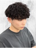 メンズマッシュパーマツイストスパイラルなんば心斎橋