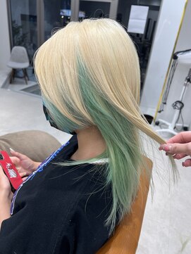 ネイロ 錦糸町(NeiRo) エアリーロング切りっぱなしボブピンクブラウン美髪のススメ