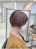 質感と量感にこだわってつくるショートボブ×透明感カラー