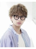 波巻きパーマメンズツイストスパイラルパーマツーブロック