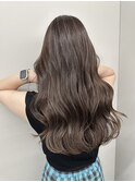 ハイライトカラーグレージュベージュレイヤーカットボブ髪質改善