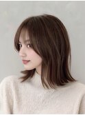 くびれ/切りっぱなし/ボブ/前髪あり/大人/可愛い/20代/30代/40代