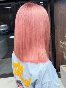 オズ 郡山桑野店(OZ) 郡山ミルクティーベージュグレージュカラーブリーチウルフボブ