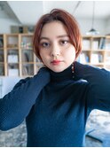 ミニボブスタイル20代/30代/40代/庭瀬