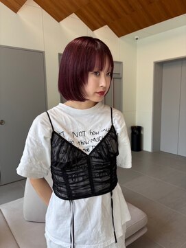 ローレンアオ(LOREN AO) くびれヘア/アプリコットオレンジ/夏のヘアアレンジ/矢場町