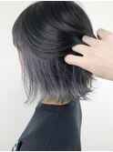 【marshu】グレージュ×海外インナーカラー#白髪ぼかしカラー