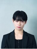 ナチュラル黒髪ショート×マッシュライン