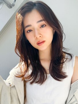 ヘアープロデュース ラピセット 松山(Lapset) 大人可愛い前髪なしセミロング◎透明感カラー