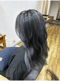 さりげなく映えるブルーシルバーハイライト【20代～50代】