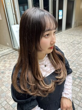 クム(kumu) レイヤーカット /縮毛矯正/前髪/顔周り/名古屋/栄/韓国サロン