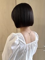 トワ バイ リンネ(Towa by Lin’ne)&nbsp;縮毛矯正×ボブ　切りっぱなしボブ