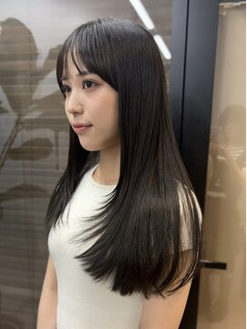 ヌープヘアーアイス(NUUP.hair ici) 大人気！オリーブグレージュ×レイヤー｜髪質改善で透明感カラー