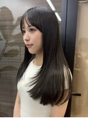 大人気!オリーブグレージュ×レイヤー|髪質改善で透明感カラー