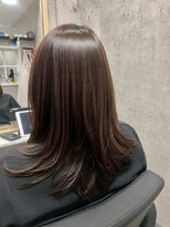 ポリマン 西新井(poliment) 艶感が綺麗なロングヘア 暗すぎない夏カラー/白髪ボカシ