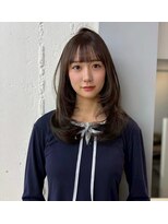 ノク 渋谷(nok) オリーブベージュレイヤーカット_ダークパープルミルクブラウン