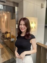 ワワ ヘアサロン 高円寺店(WAWA HAIR SALON)&nbsp;深みのあるボルドーレッドカラー