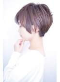 【morio池袋】大人かわいい小顔前下がりモードショート#