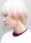 【DaB】「ホワイトブリーチカラー」韓国マッシュ
