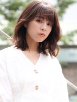 【田村】黒髮くびれエアリーミディアムレイヤー春ボブ20代30代