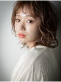 ニュアンスカラー小顔くびれヘアウルフボブx戸頭10代20代30代