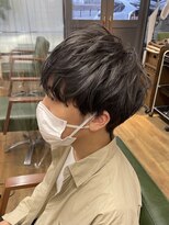 アンダーバーホワイトモデ 河内長野(_WHITE mode)&nbsp;◎メンズグレージュカラーブリーチ無しグレージュカラー10代20代