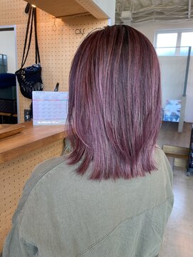 ヘアーデザイン グランツ 平成店(hair design Granz) パープルピンクハイライト