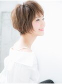 センター北/髪質改善/テラコッタ×ショートウルフマッシュd
