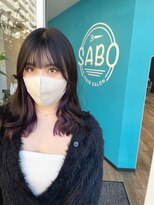 サボ(SABO)&nbsp;黒×ピンクバイオレット