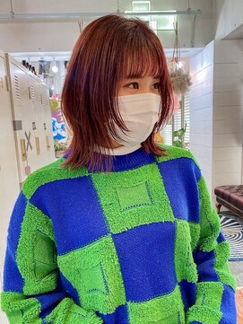 ユイマァル 岡山店(YUIMARL) ウルフ×ピンクブラウン