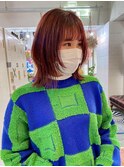 ウルフ×ピンクブラウン