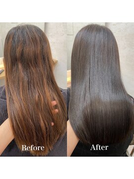 エクラートリアーラ 藤沢店(ECLART Reala) 縮毛矯正&カラーのビフォーアフター