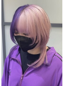 レブ 心斎橋(REV.) 前髪/アンブレラカラー/こなれミディ/イメチェン/ウェーブパーマ