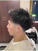 【20代 男性】ロンドンツーブロアップバング（大宮/バーバー）