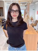 ハッシュカットレイヤーロングx似合わせカットx大人かわいい韓国
